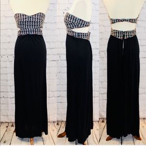 Staples maxi dress with beading on top